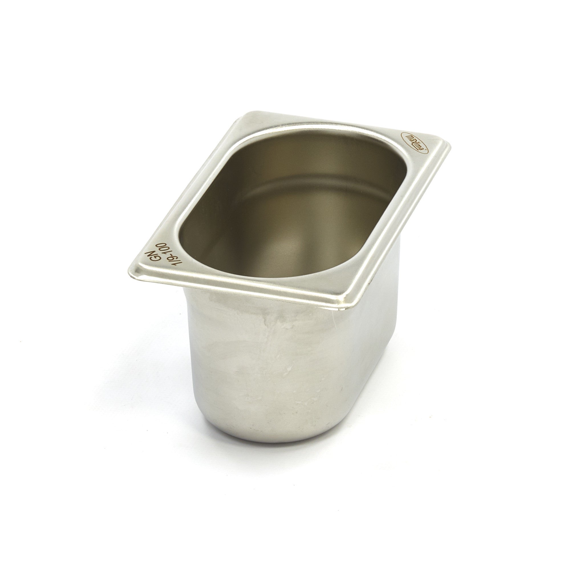 Gastronorm behållare - 3 st - 1/9 GN - 10 cm djup - rostfritt stål