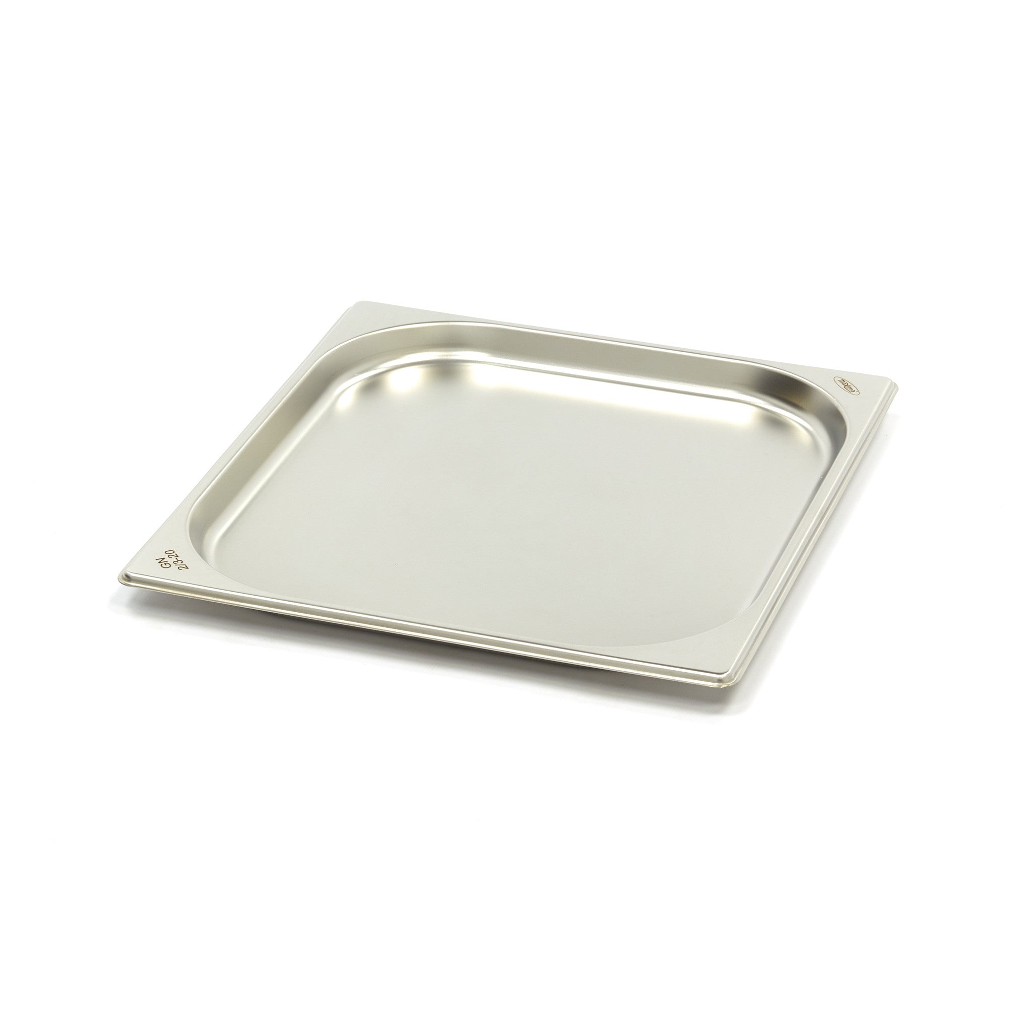 Gastronorm behållare - 3 stycken - 2/3 GN - 2 cm djup - rostfritt stål