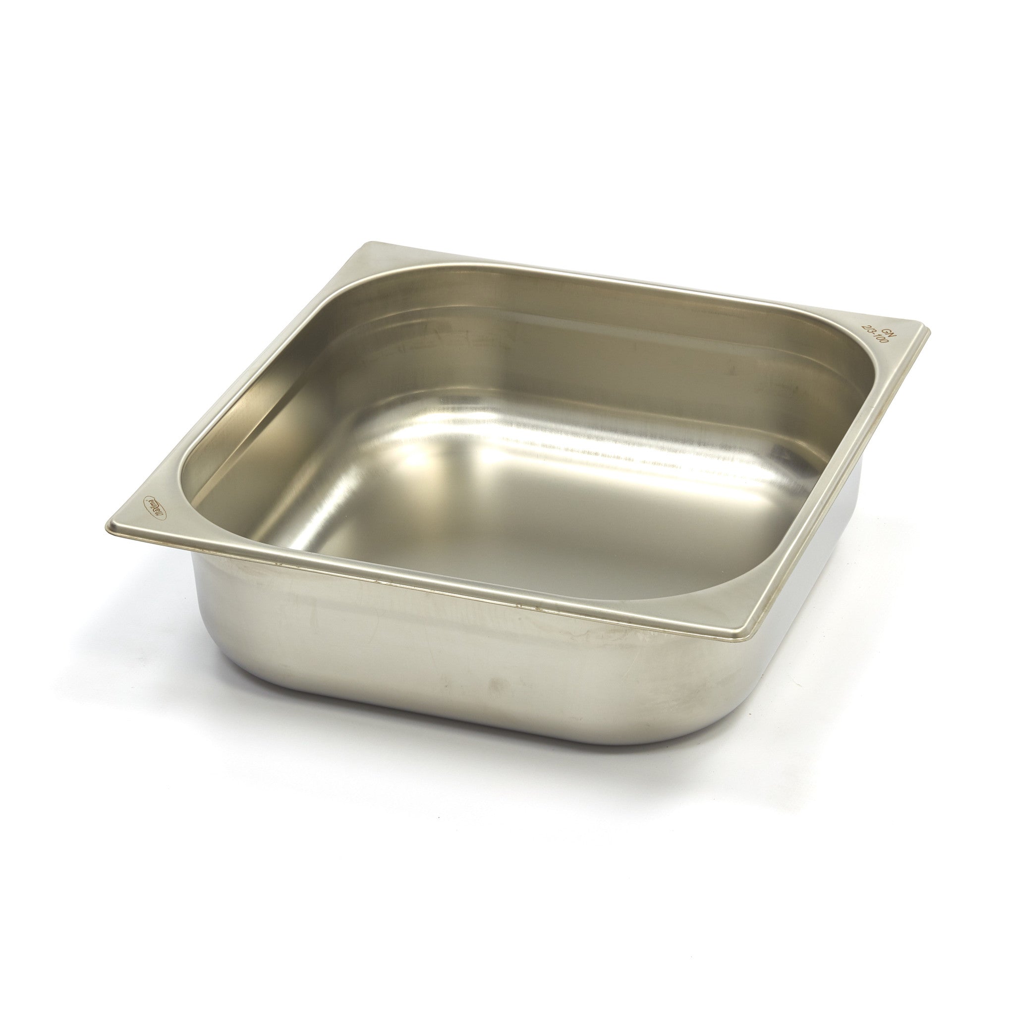 Gastronorm behållare - 3 stycken - 2/3 GN - 10 cm djup - rostfritt stål
