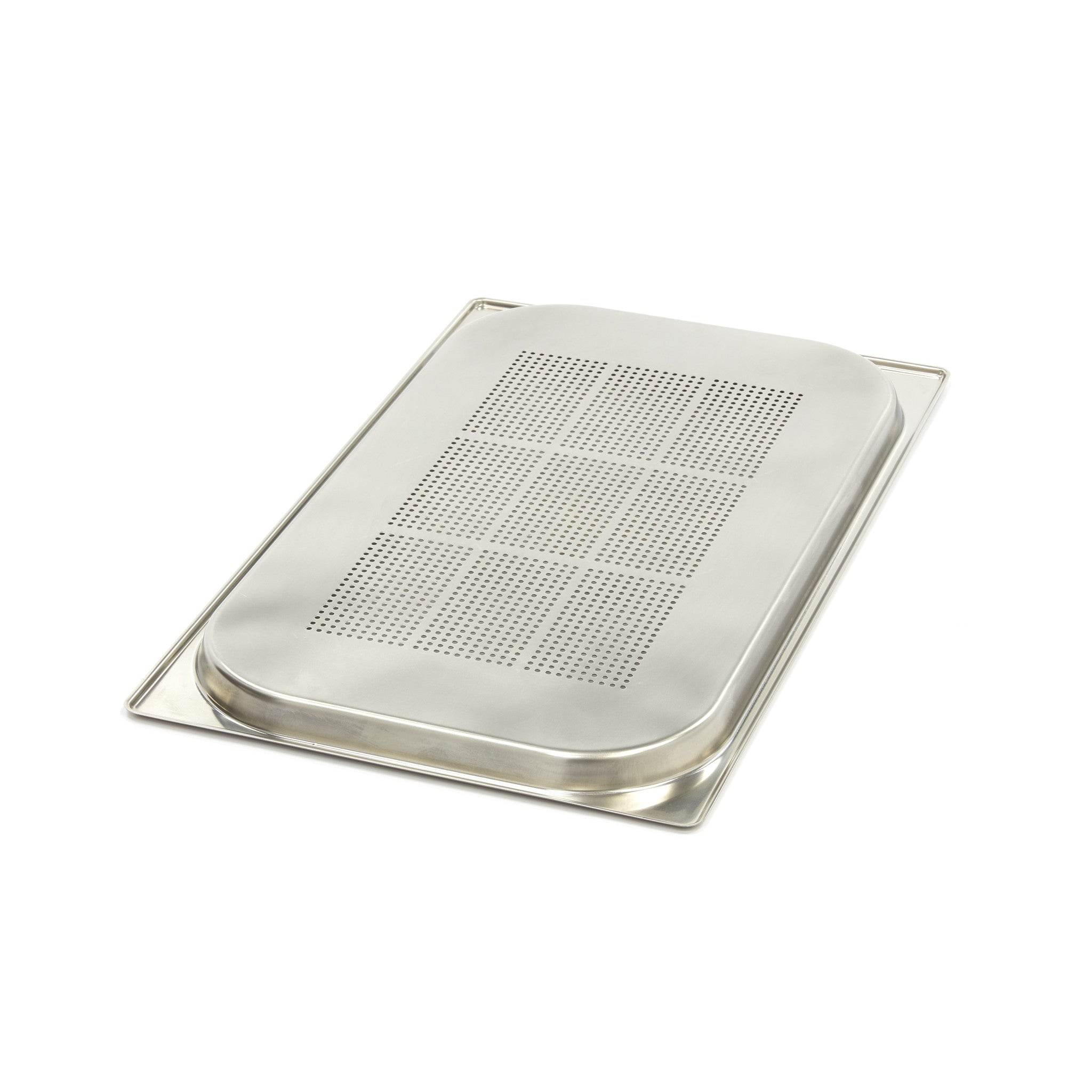 Gastronorm behållare - 3 st - 1/1 GN - 2 cm djup - rostfritt stål - perforerat