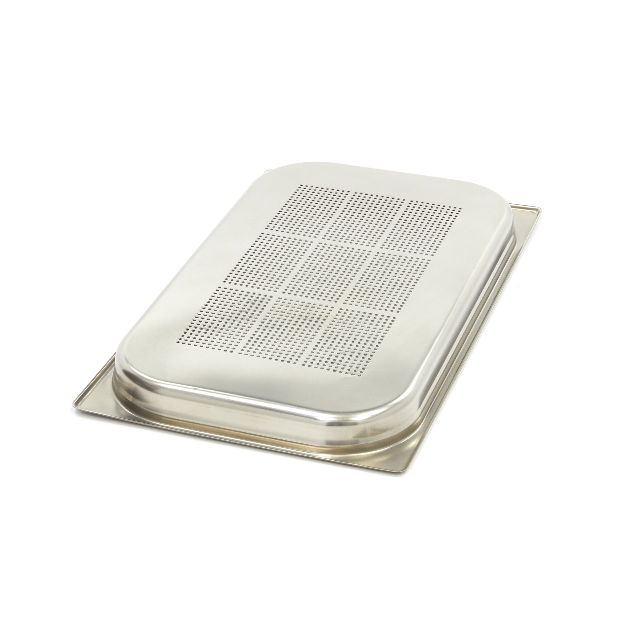 Gastronorm behållare - 3 st - 1/1 GN - 4 cm djup - rostfritt stål - perforerat