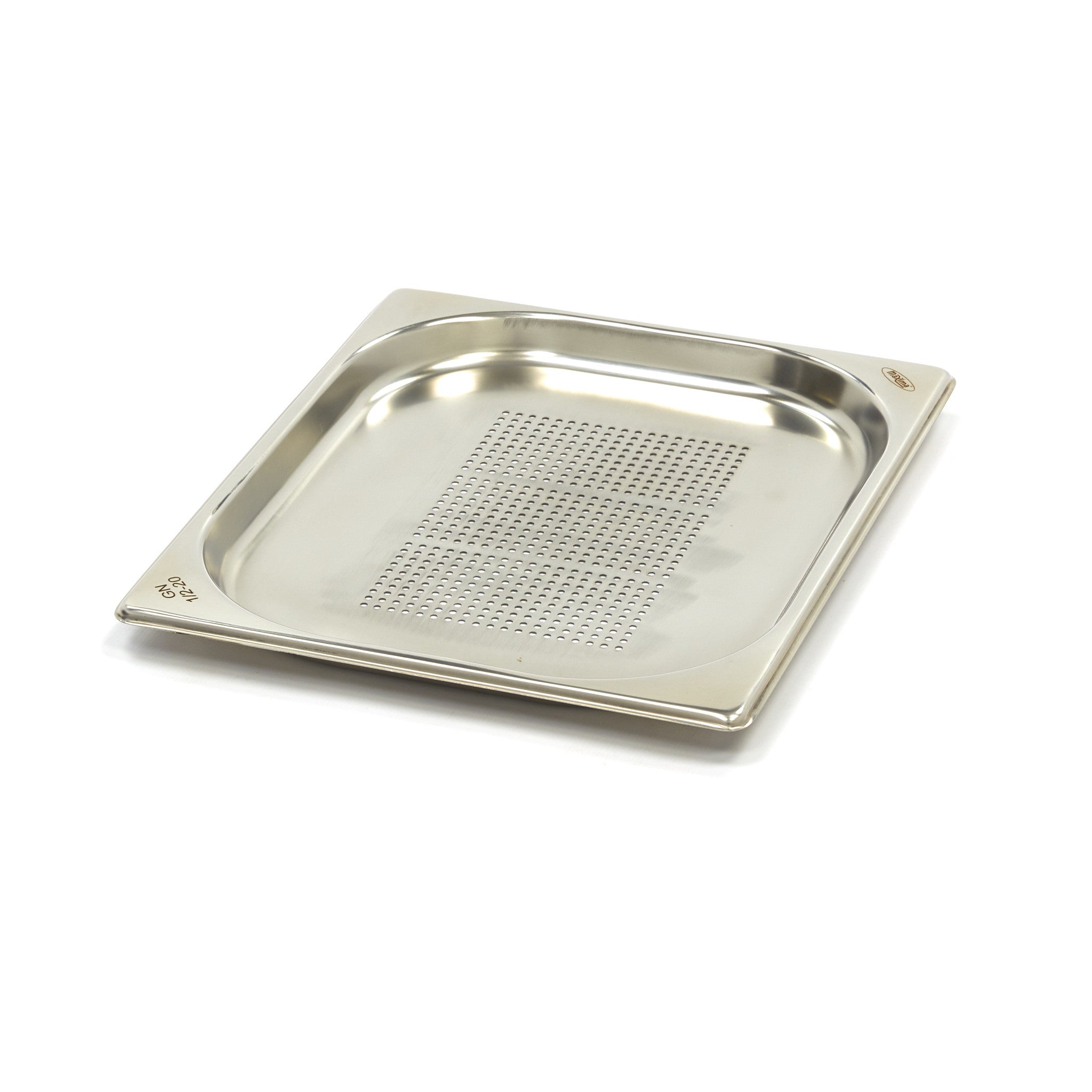 Gastronorm behållare - 3 st - 1/2 GN - 2 cm djup - rostfritt stål - perforerat