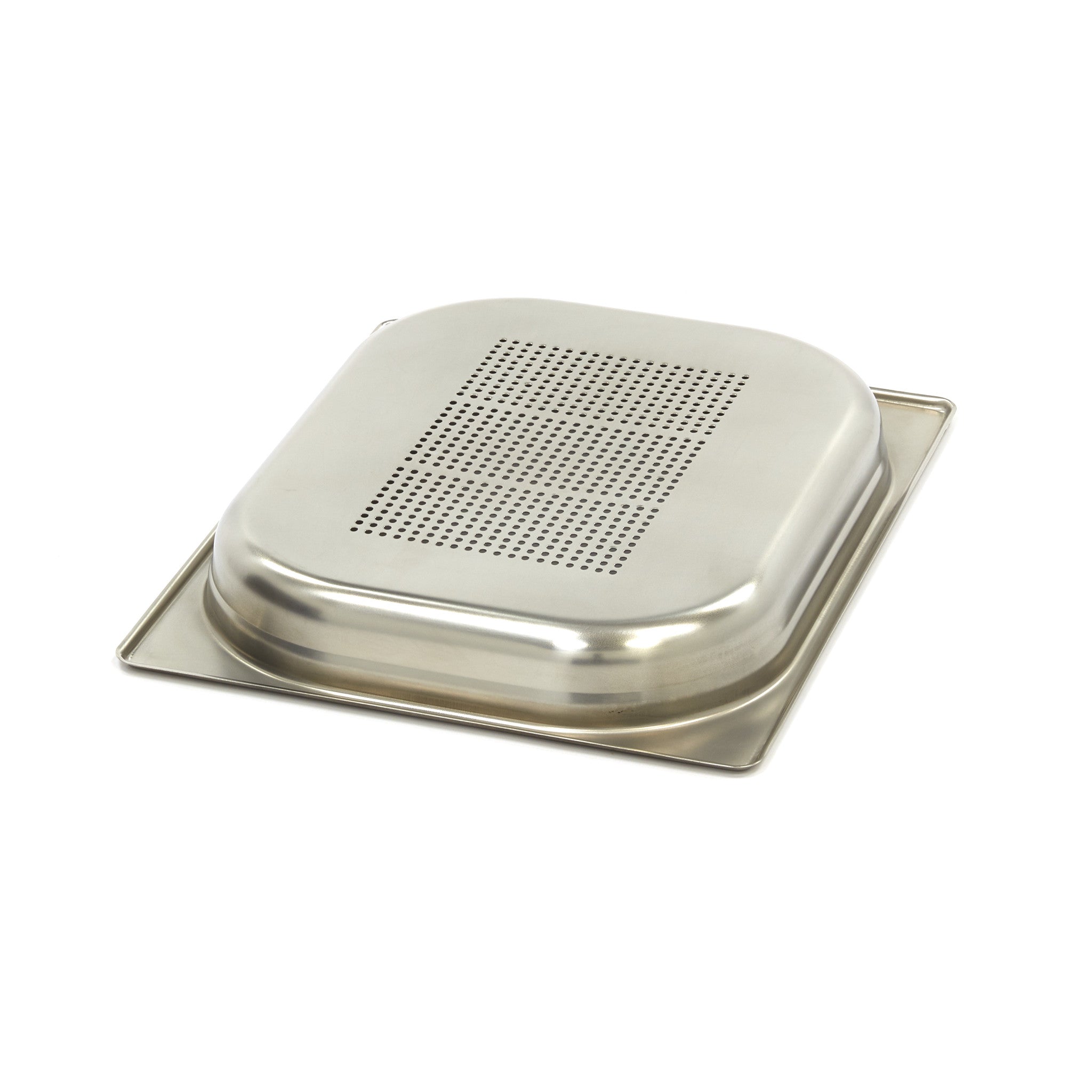 Gastronorm behållare - 3 st - 1/2 GN - 4 cm djup - rostfritt stål - perforerat