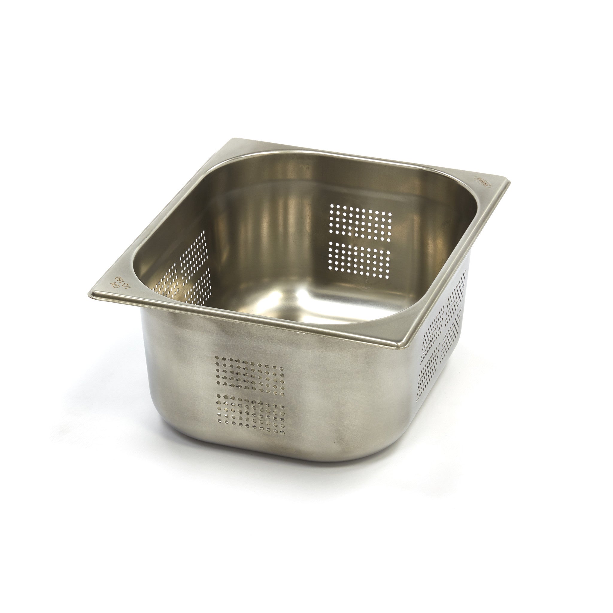 Gastronorm behållare - 3 stycken - 1/2 GN - 15 cm djup - rostfritt stål - perforerat