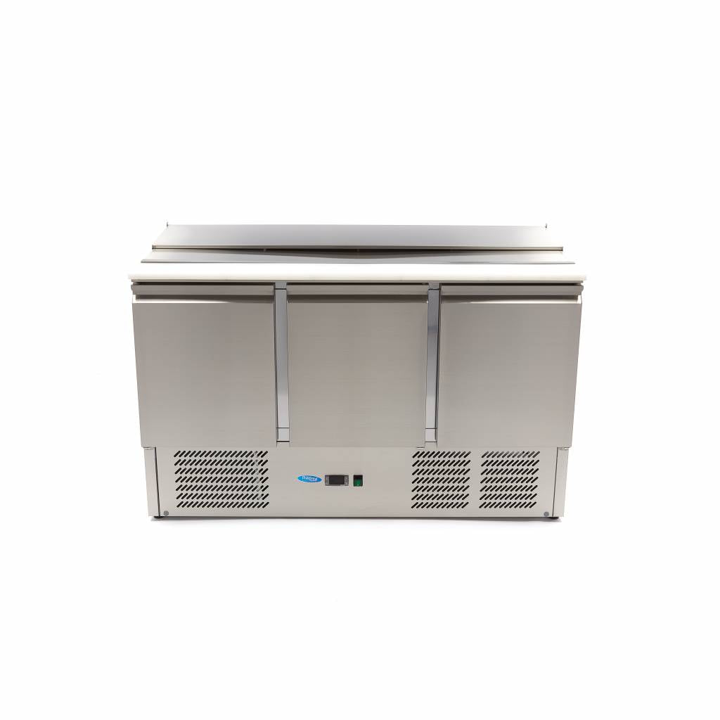 Saladette - 400L - 137cm - 3 dörrar - inklusive skärbräda