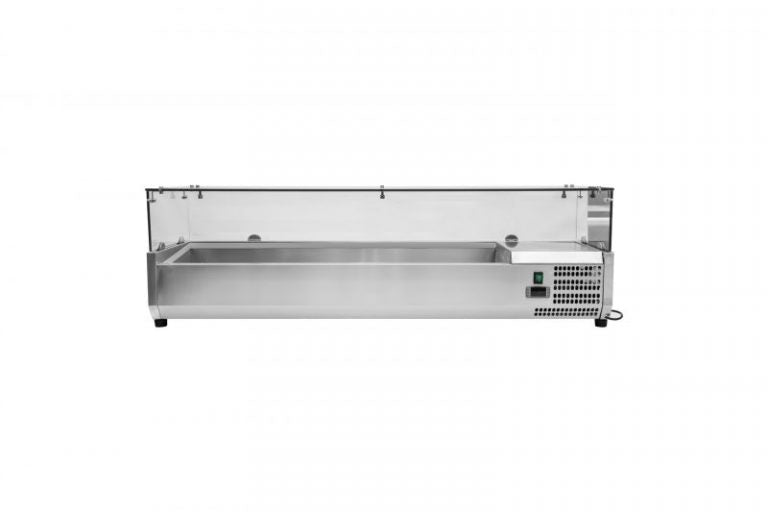 Kylaggregat - med glasdisk - 150,5 cm - 6 x 1/3 GN-behållare