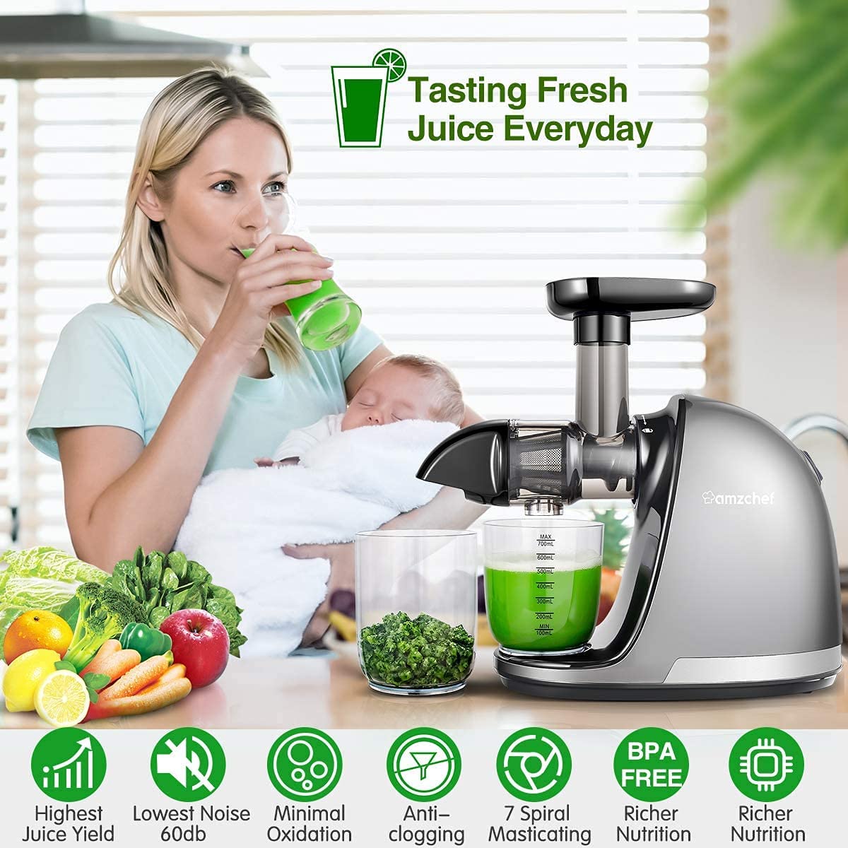 Slow juicer
