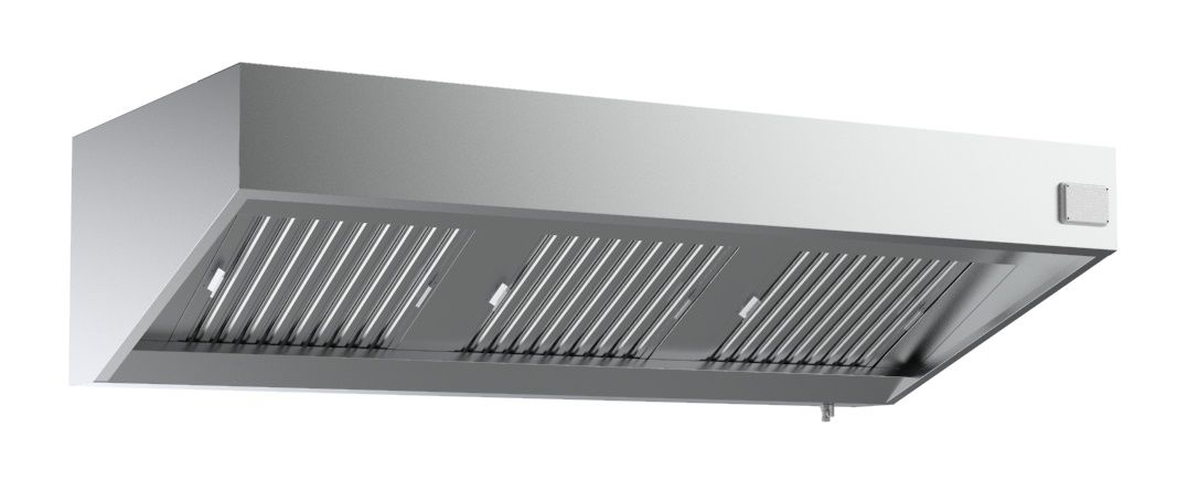 Industrihuv - väggmonterad m/motor - 120 cm bred - 95 cm djup
