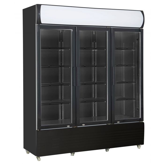Displaykyl / Flaskkyl - 3 dörrar - 1065 liter