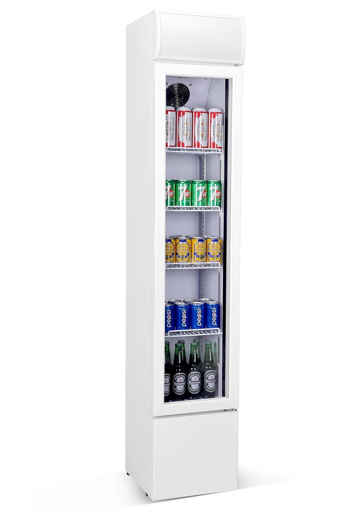 Display kyl - Vit - Slim - 105 liter