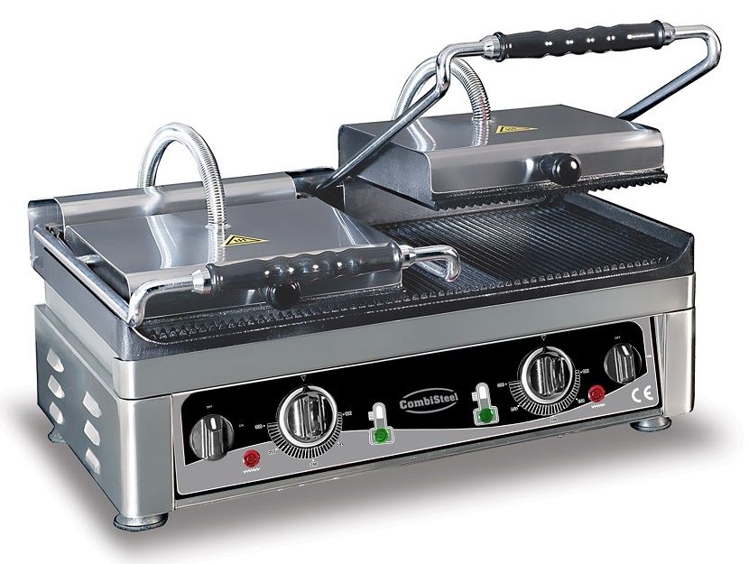 Spänngrill / Panini - 520x240 - räfflad yta