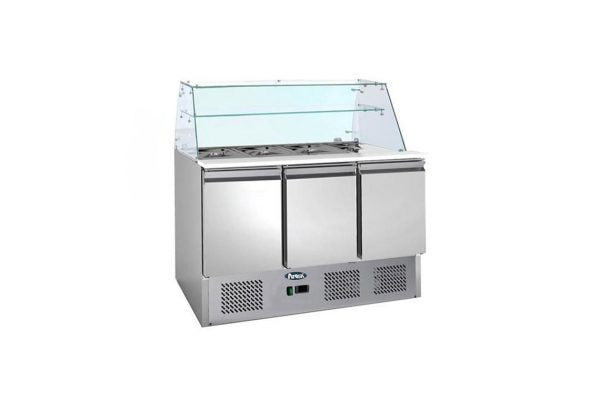 Saladette - 3 dörrar - Med manöverdisk