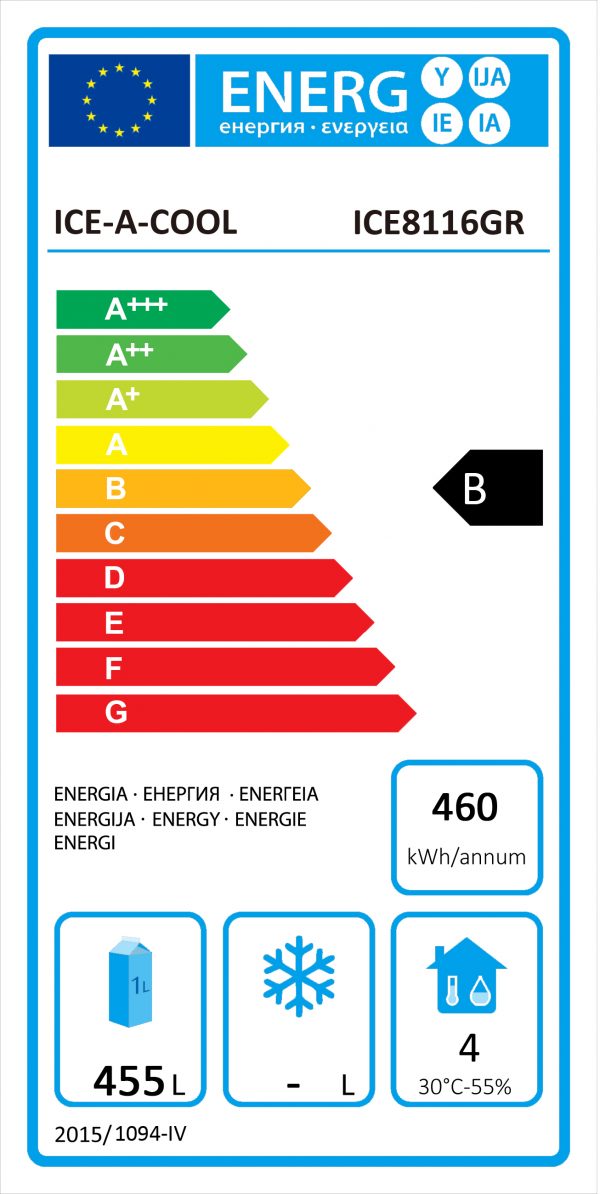 Industrikylskåp - Rostfritt stål - 670 liter - GN 2/1 - IAC