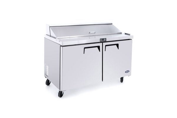 Saladette - 2 dörrar - Inkl. 6 x 1/3 GN-behållare / lock 100 mm djupa