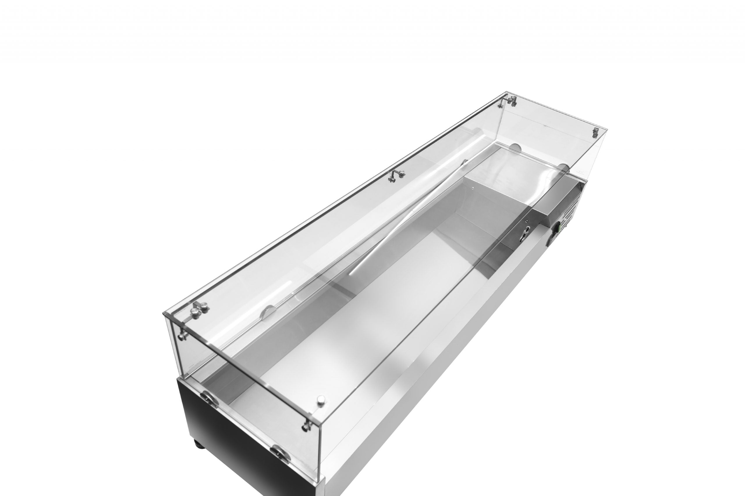 Kylskåp med glasdisk - 141,5 cm - 6 x 1/4 GN-behållare - IAC