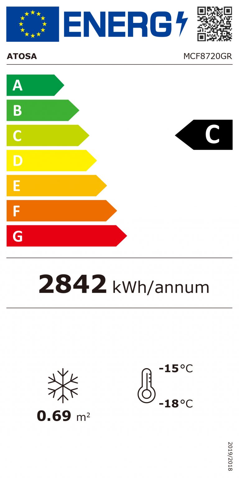 Displayfrys - 1 dörr - Svart - 405 liter