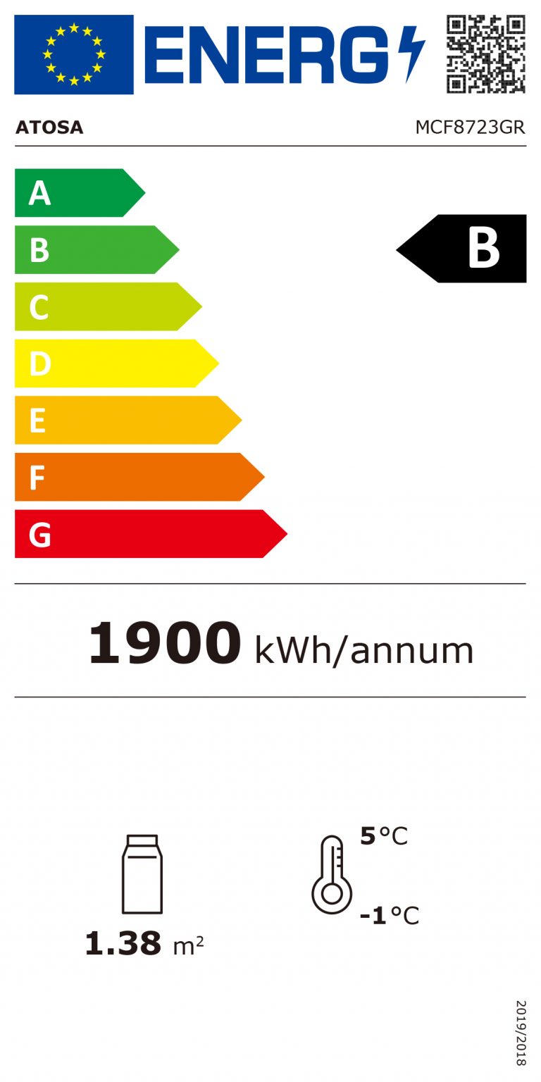 Displaykyl - 3 dörrar - Svart - 1436 liter