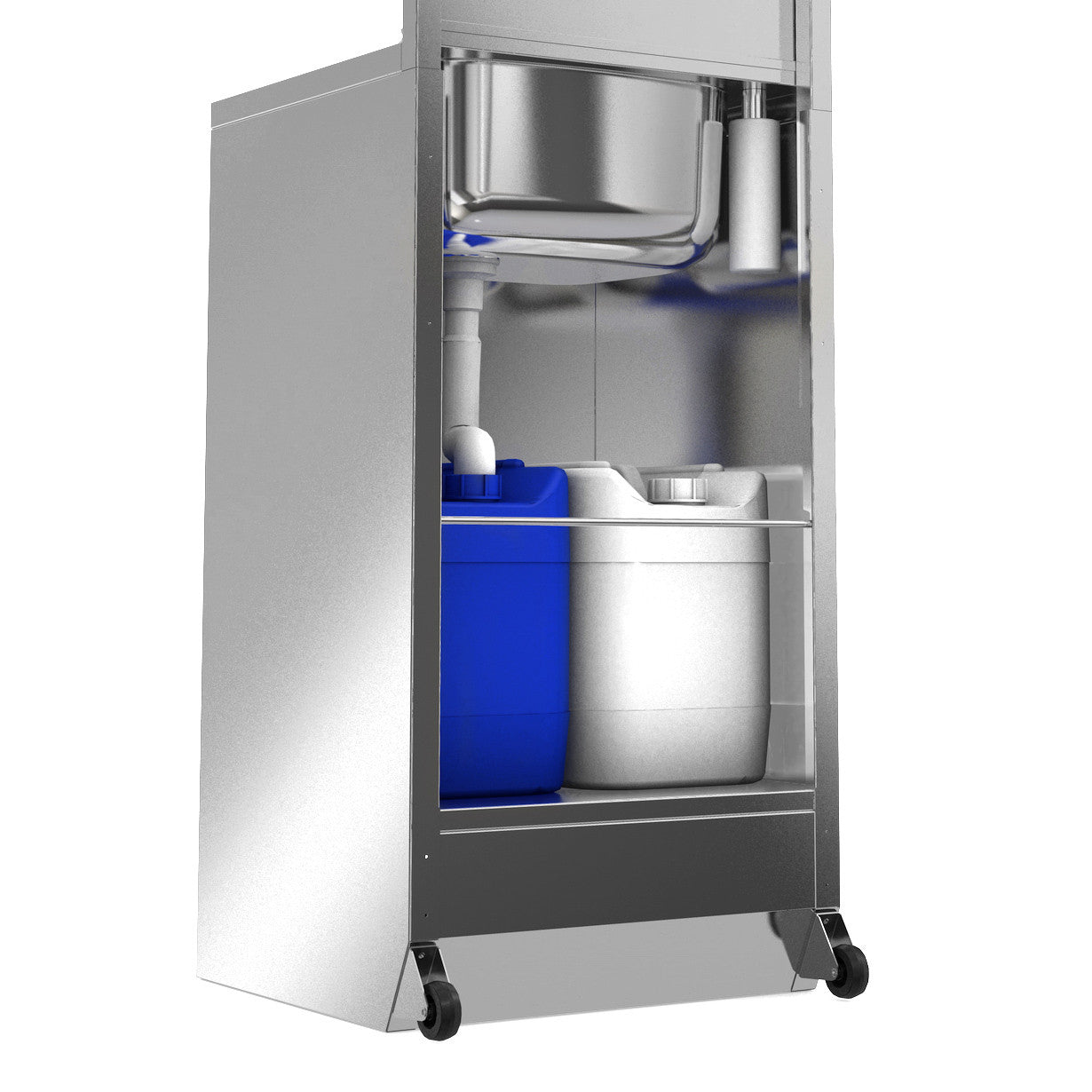 Mobil hygienstation - med inbyggd fotpump