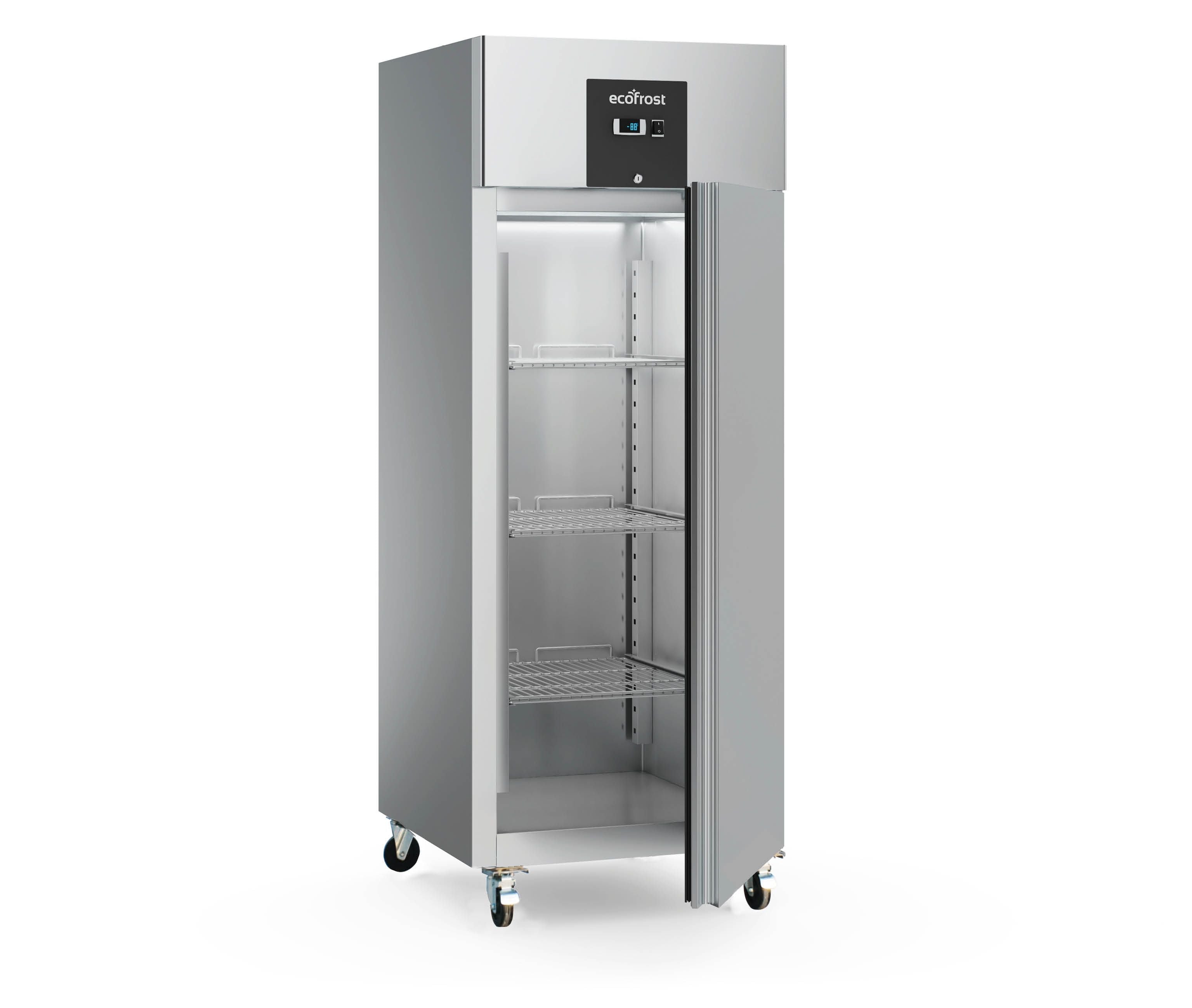 Kylskåp - 700 liter - GN 2/1 - rostfritt stål